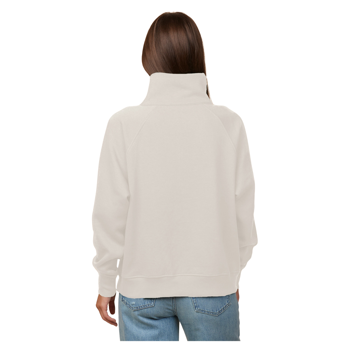 Ladies Boxy Half Zip Fleece