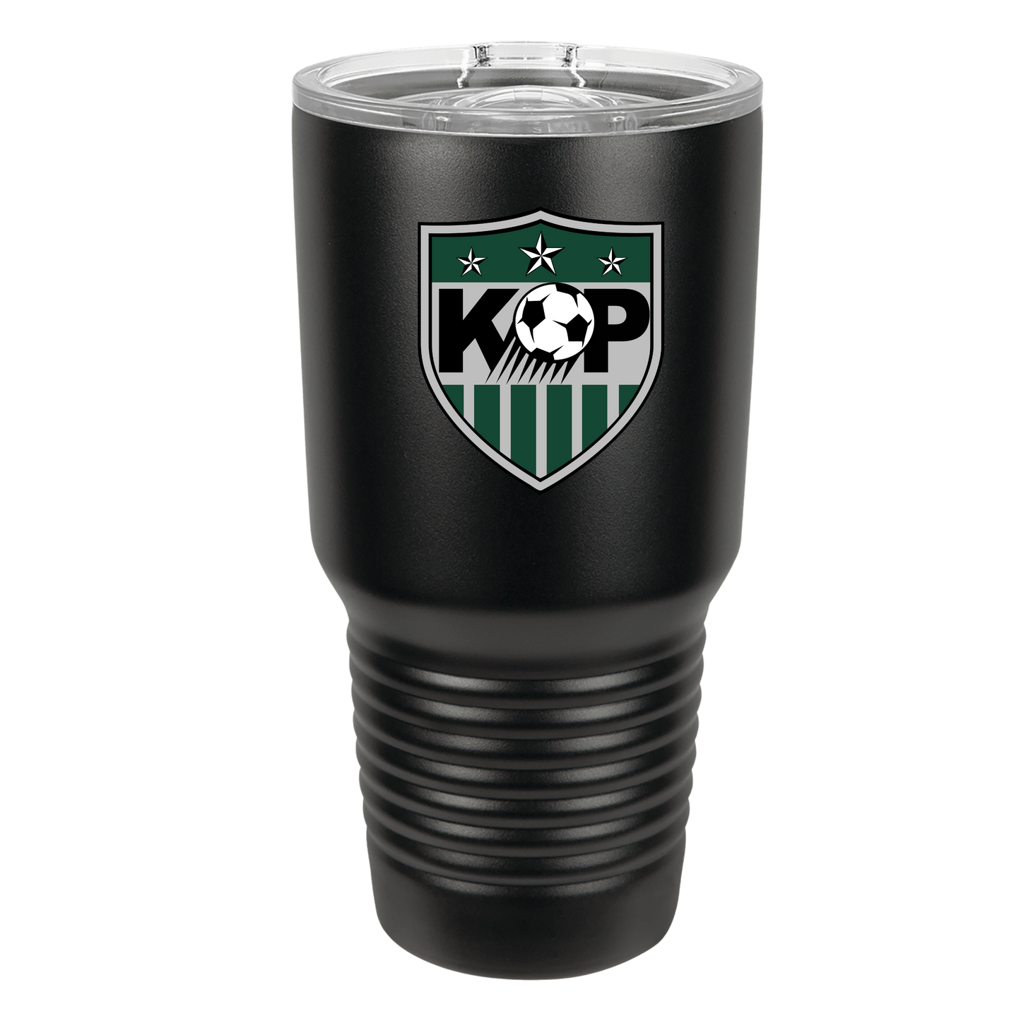 Polar Camel 30 oz. Stainless Steel Ringneck Tumbler with Slider Lid (Soccer Shield)