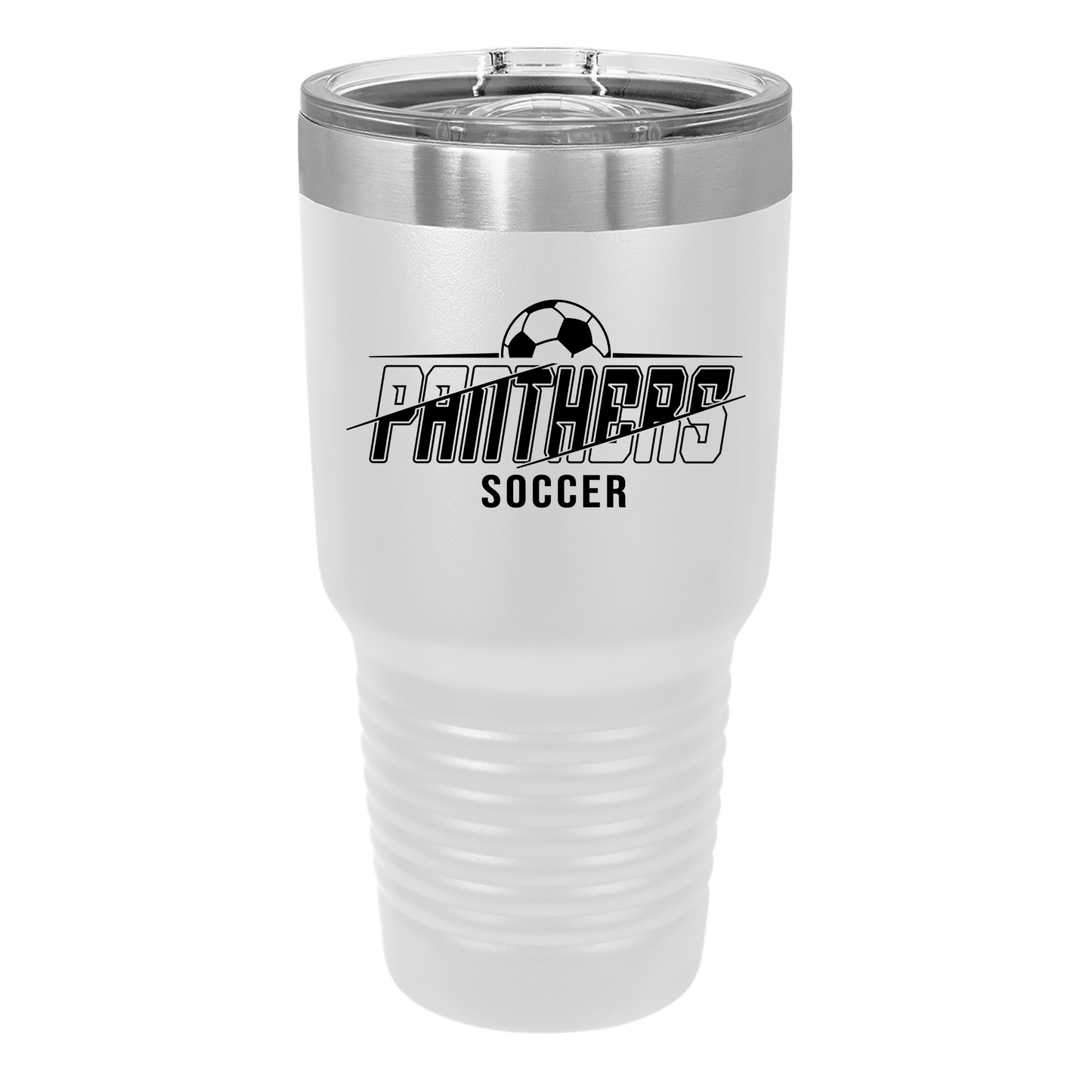 Polar Camel 30 oz. Stainless Steel Ringneck Tumbler with Slider Lid (Panther Soccer)