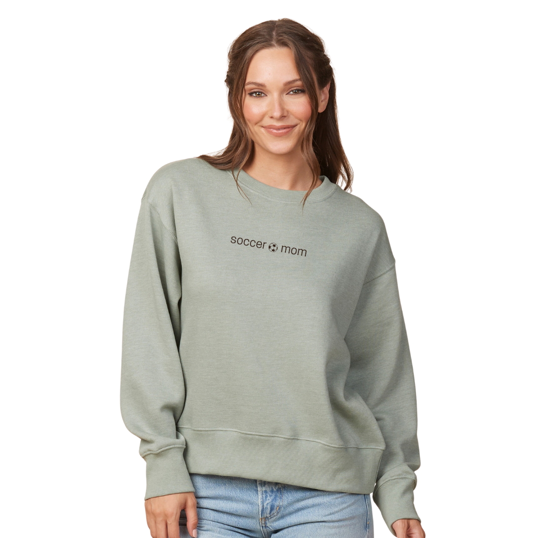 Soccer Mom (Enza®) Ladies Boxy Crew