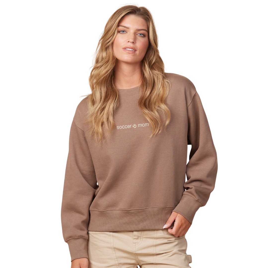 Soccer Mom (Enza®) Ladies Boxy Crew