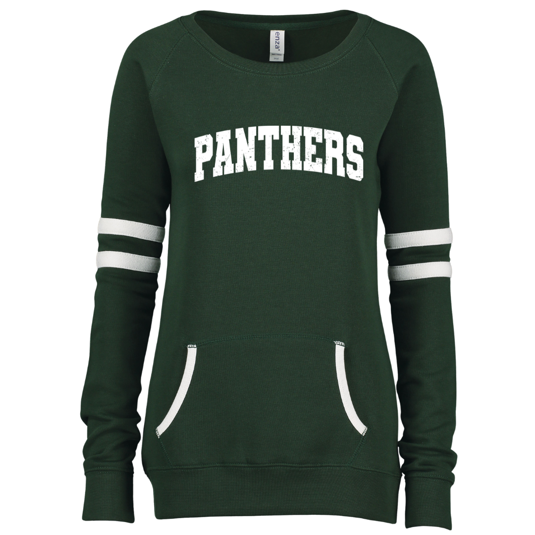 Enza® Ladies Varsity Fleece Crew Neck Pullover