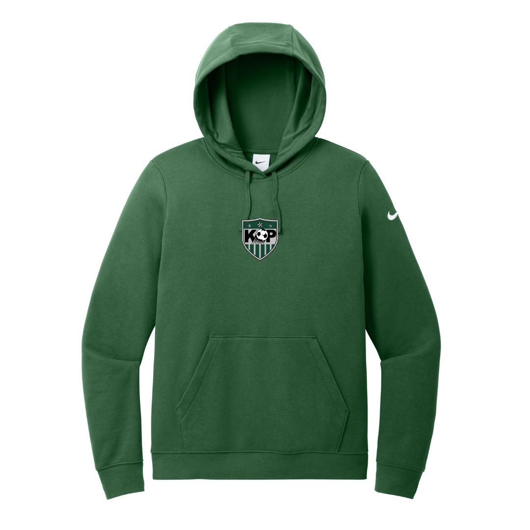 Nike Women's Club Fleece Sleeve Swoosh Pullover Hoodie - Soccer Shield