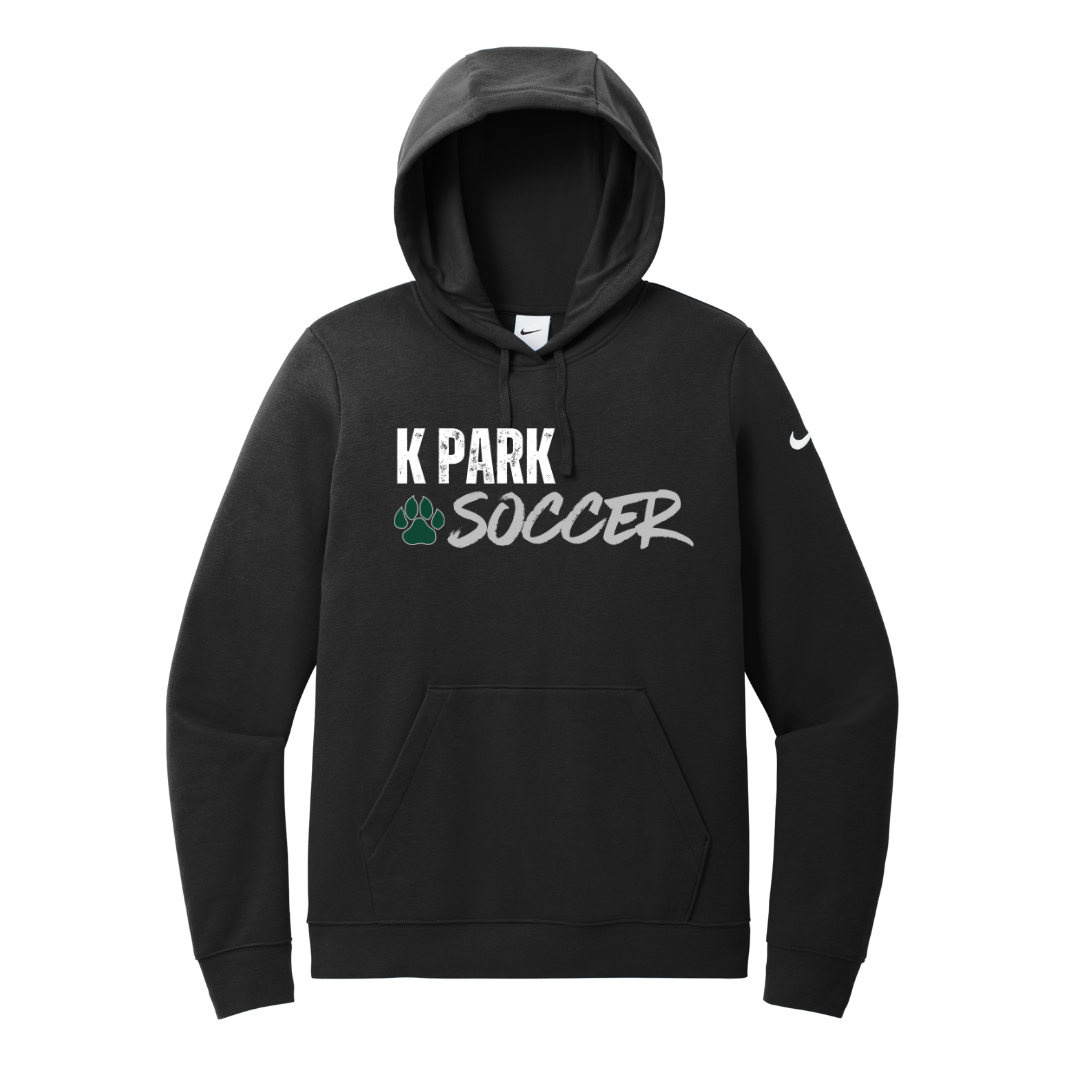 Paw Print K Park Soccer Nike Women's Club Fleece Sleeve Swoosh Pullover Hoodie