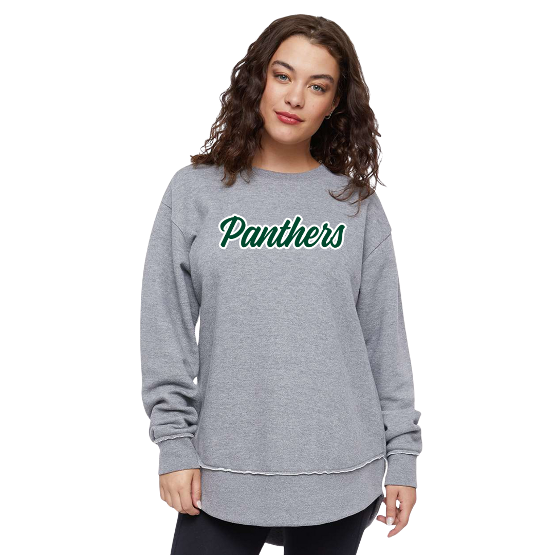 Panthers Script Weekend Fleece Crewneck