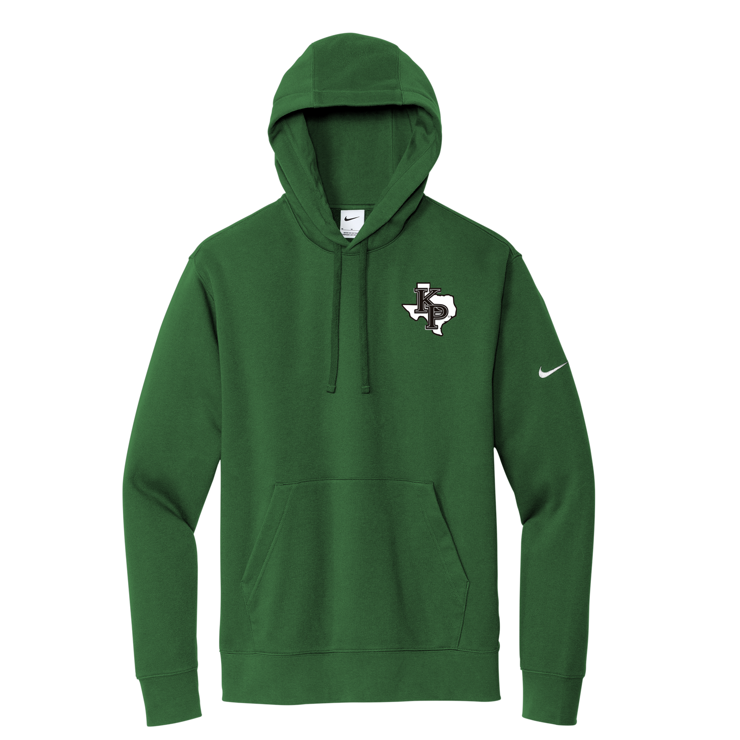 Nike Women's Club Fleece Sleeve Swoosh Pullover Hoodie -- KP TX logo