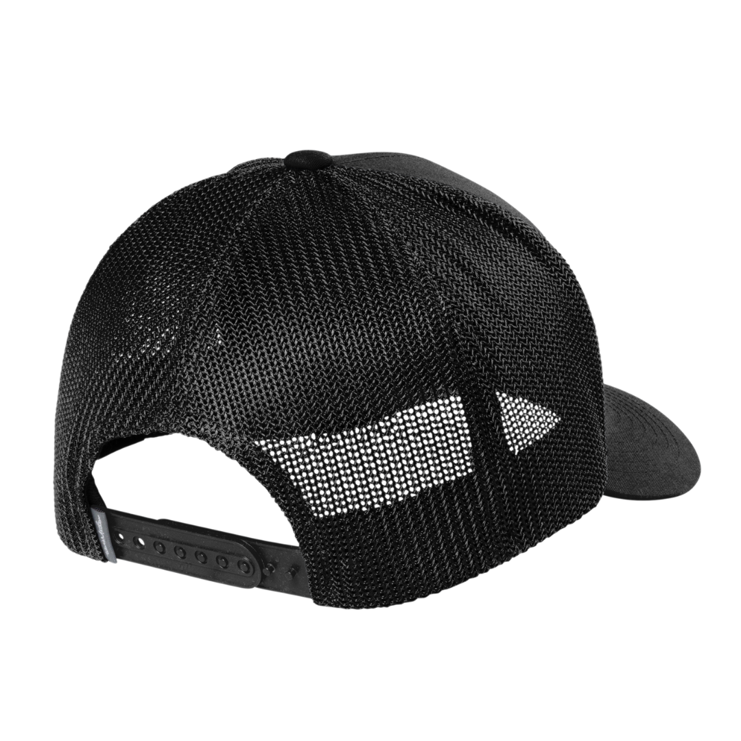 TravisMathew Cruz Trucker Cap with textured Flexstyle emblem