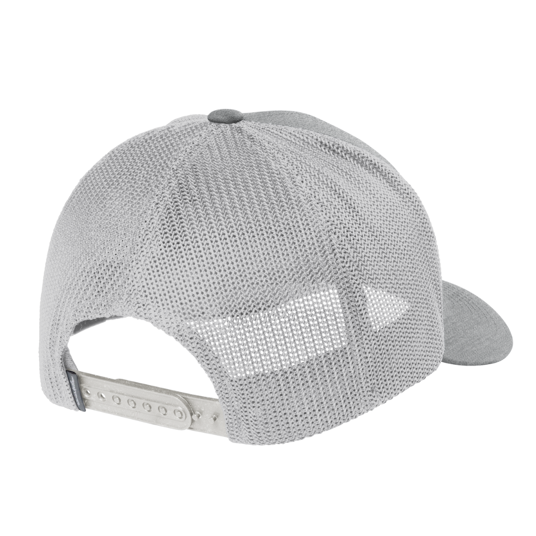 TravisMathew Cruz Trucker Cap with textured Flexstyle emblem