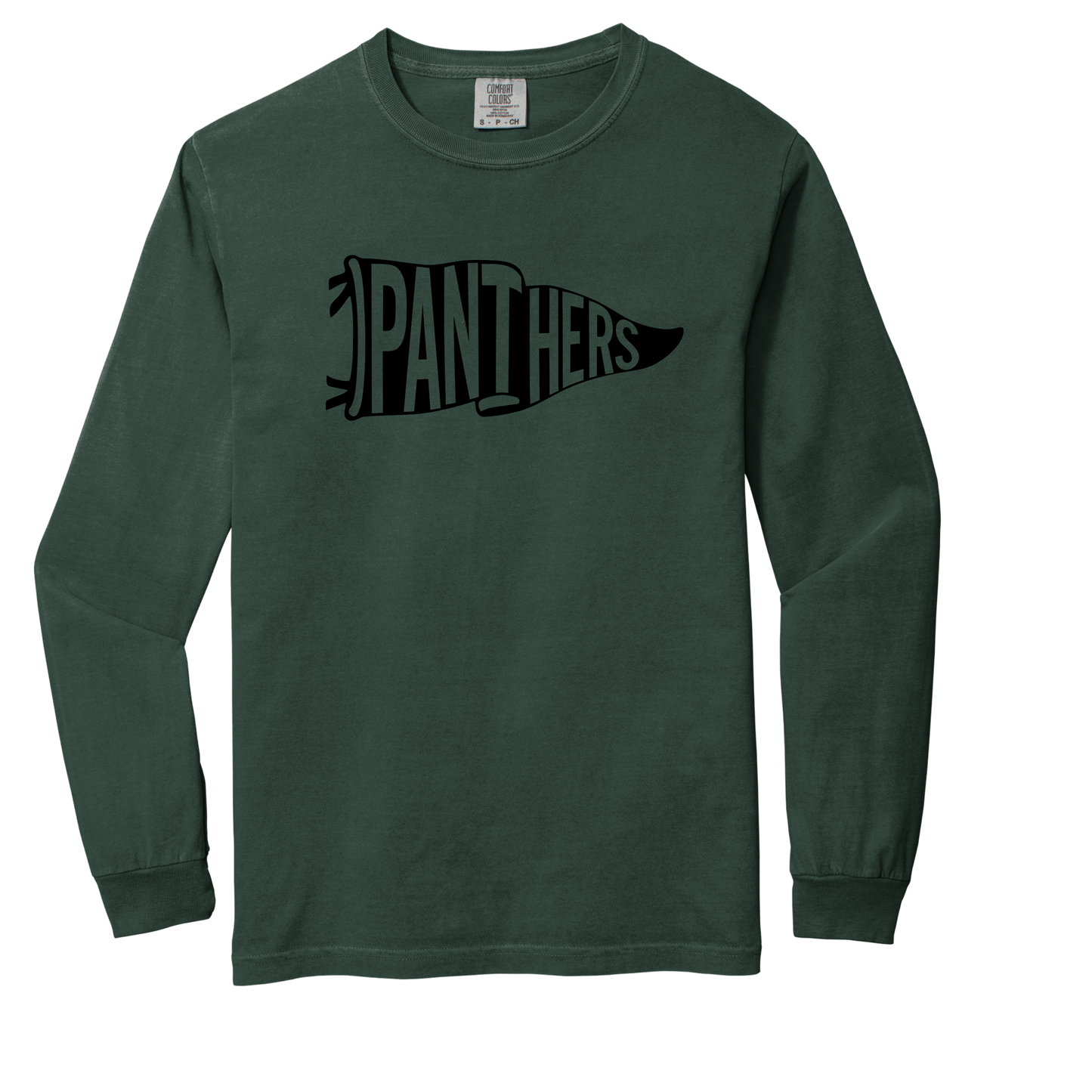 Comfort Colors Long Sleeve Pennant Panthers T-shirt