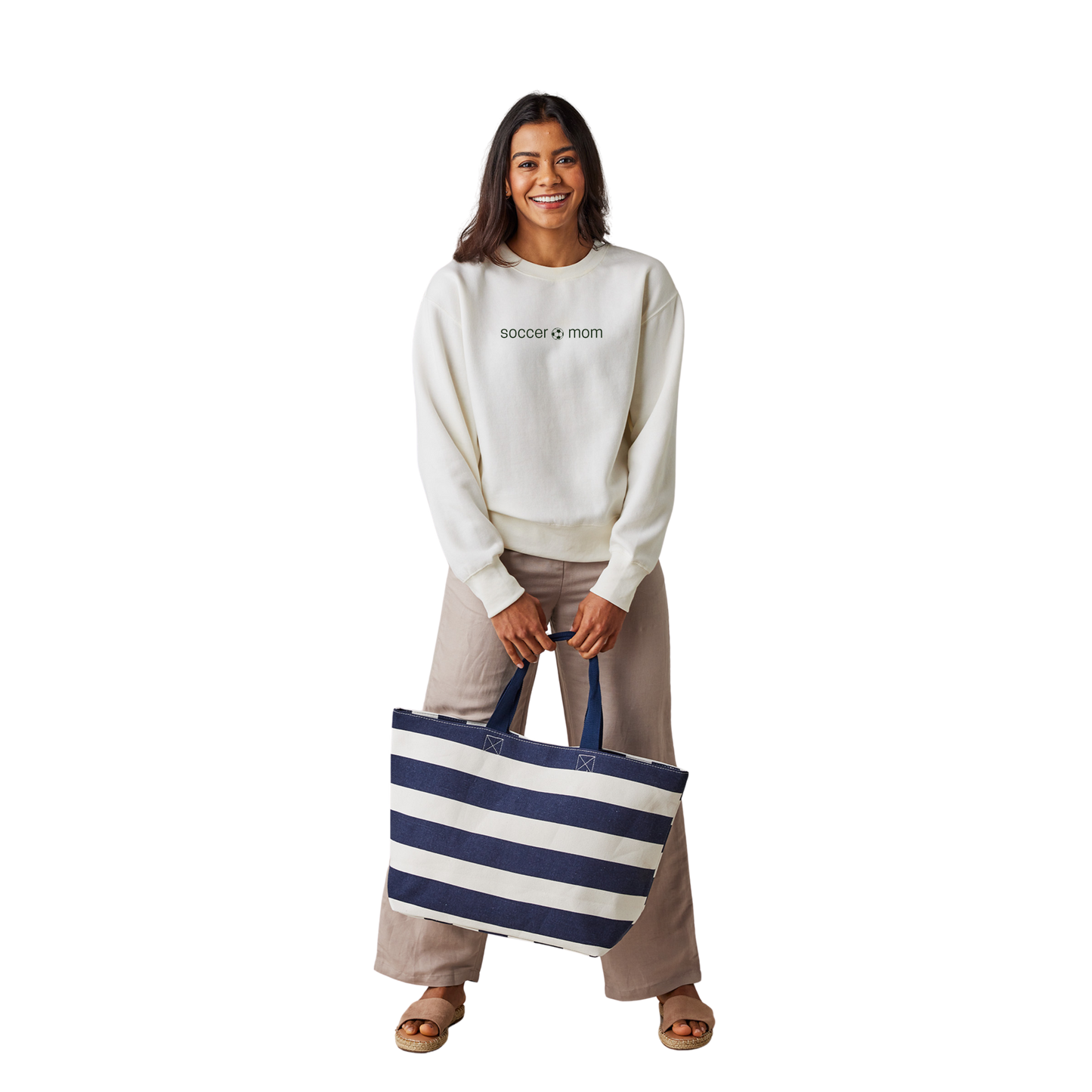 Soccer Mom (Enza®) Ladies Boxy Crew