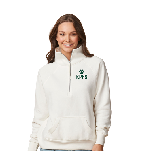 Ladies Boxy Half Zip Fleece