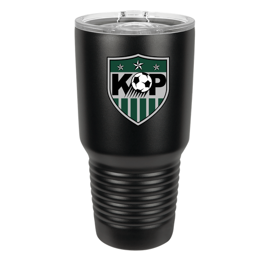 Polar Camel 30 oz. Stainless Steel Ringneck Tumbler with Slider Lid (Soccer Shield)
