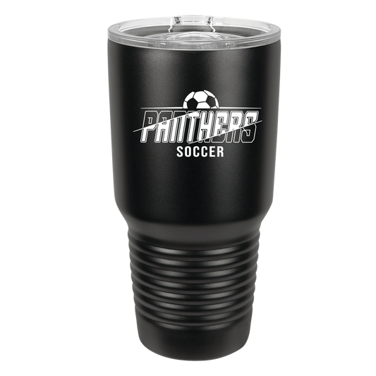 Polar Camel 30 oz. Stainless Steel Ringneck Tumbler with Slider Lid (Panther Soccer)
