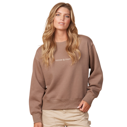 Soccer Mom (Enza®) Ladies Boxy Crew