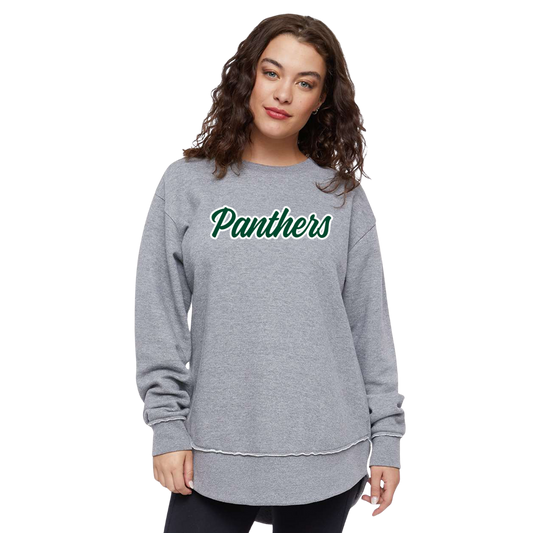 Panthers Script Weekend Fleece Crewneck