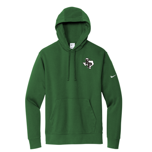 Nike Women's Club Fleece Sleeve Swoosh Pullover Hoodie -- KP TX logo