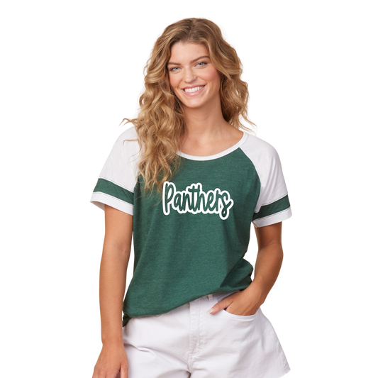 Panthers Enza® Ladies Jersey Colorblock Tee