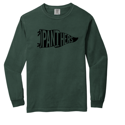 Comfort Colors Long Sleeve Pennant Panthers T-shirt